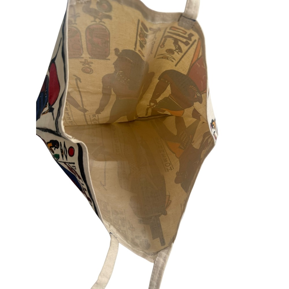 Egyptian Art Canvas Tote Bag Nefertari Horus Ramses‎ Egypt Souvenir - Picture 5 of 5